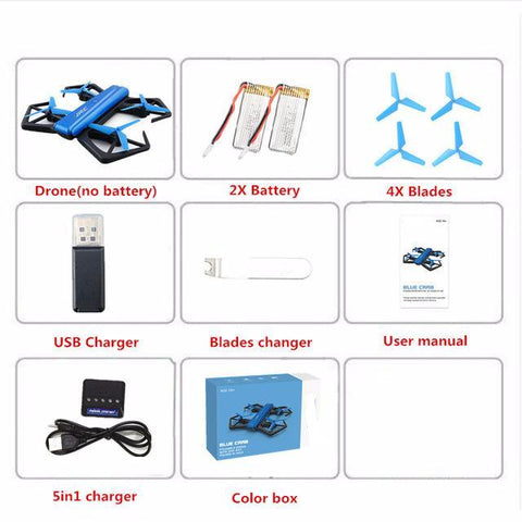 Folded Photography Quadcopter Drones