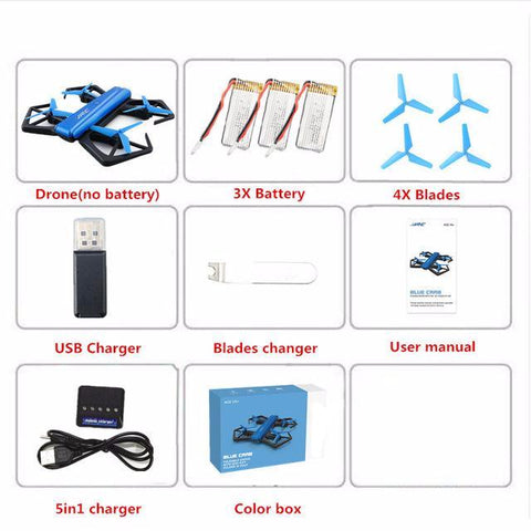 Folded Photography Quadcopter Drones