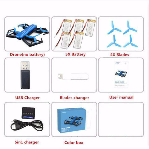 Folded Photography Quadcopter Drones